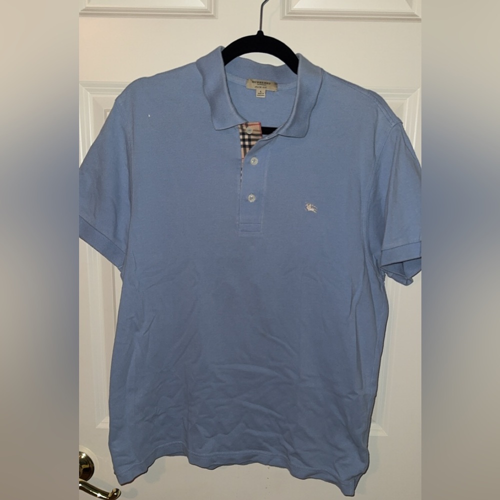 BURBERRY men’s slim fit polo